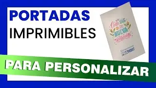 📒Portadas IMPRIMIBLES para PERSONALIZAR, fabrica AGENDAS, cuadernos y LIBROS