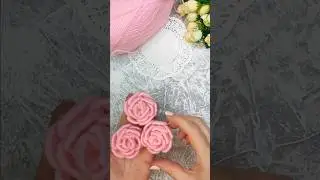 How to make Yarn Roses #shorts