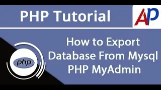 How to Export Database From Mysql PHPMyAdmin | Export Import Database Mysql