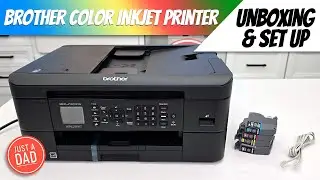 Brother Wireless Color Inkjet Printer MFC-J1010DW  UNBOXING & SET UP