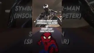 Symbiote Spider-Man (Insomniac PS5 Peter) Vs The Spider-Verse