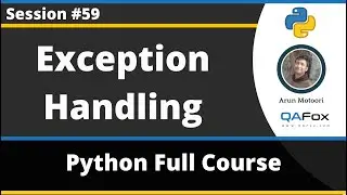 Exception Handling in Python (Python Tutorial - Part 59)