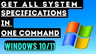 Get All System Information with One Command | How to Get System Information | Windows 10/11