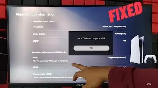 How to Enable VRR 120fps in PS5 - {Fixed} - Your TV doesnt support VRR