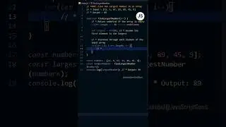 🔥 JavaScript Interview Questions #4 | Find the Largest Number in an Array 🚀 | JavaScript Gems 💎 