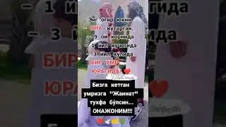 Бизга кетган умрингизга Жаннат тухфа булсин.👍.ОНАЖОНИМ!!!