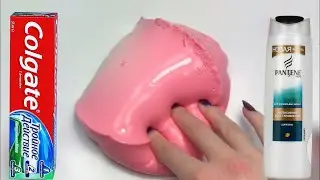 2 Лизуна из шампуня зубной пасты Слаймы без клея и с клеем