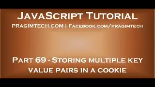 Store multiple key value pairs in a cookie