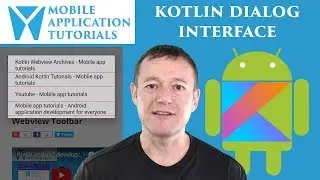 Kotlin android development tutorial - Creating a Dialog Interface