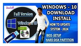 How to Download and Install Windows 10 ISO File From Official Website & Bios Settings