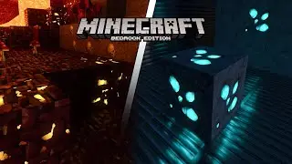 Glowing Ores RELEASED for Realistic and Cartoon packs / Minecraft Bedrock 1.21