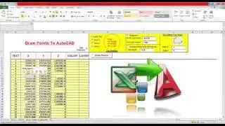 AutoCAD to excel, excel to Autocad all - extract coordinates from Autocad
