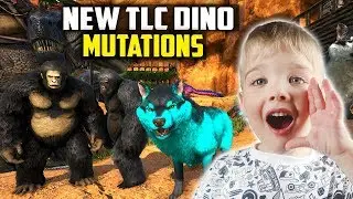 🚩 Breeding the new TLC Dinos With Tiny Human! TLC dino Mutations! Ark Ragnarok Extinction core