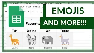 Amazing spreadsheets with Emojis Symbols and more