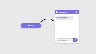 Create Popup Chat Window Animation Using Html Css Javascript | How To Create Chat Window With Js