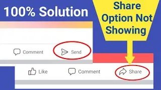 How To Fix Share Button On Facebook Post Not Showing | Share Option Missing On Facebook