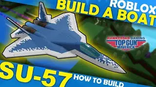 ‼️ Sukhoi SU-57 Felon Stealth Jet ‼️ How to Make in Roblox Build a Boat | Slow | Micro Block | SU57