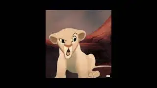 Simba protects Nala from Scar and hyenas #kimba #whitelion #simba #thelionking #scar #nala #short