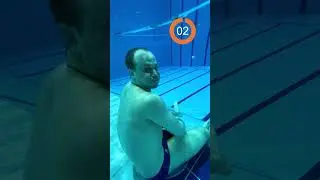 Epic sledding in swimming pool