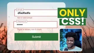 Form INPUT ERROR MESSAGES with ONLY CSS