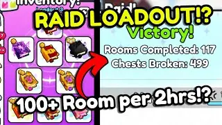 The BEST LOADOUT To Get 100+ CHEST RAID ROOMS In PET SIMULATOR 99!