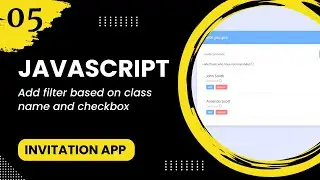 JavaScript #5 - Add filter based on class name and checkbox