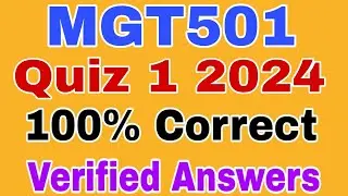 MGT501 Quiz 1 2024|| Mgt501 quiz 1 spring 2024|| mgt501 quiz no 1 solved 2024 || mgt501 quiz 1 2024