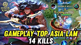 Honor Of Kings (Lam) Gameplay Top Asia Lam 14 Kills