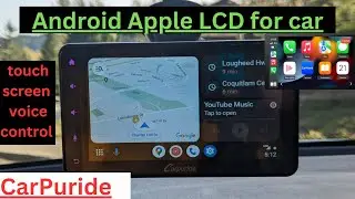 CarPuride touch screen display Android iPhone for car with every feature you need