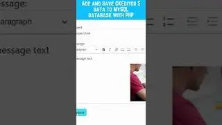 Add and Save CKEditor 5 data to MySQL database with PHP