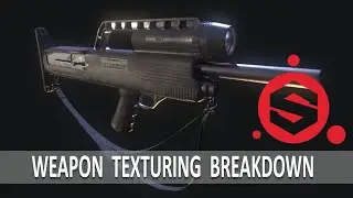Weapon Texturing Breakdown - Substance Painter