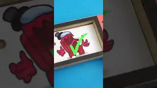 Among Us DIY Nintendo Switch Game! 😍 Easy Among Us Hide and Seek Paper Craft Idea #shorts