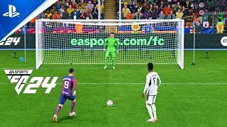 EA SPORTS FC 24 ! BARCELONA VS REAL MADRID ! PENALTY SHOOTOUT LALIGA