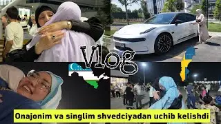 ONAJONIM VA SINGLIM SHVEDCIYADAN O'ZBEKISTONGA QAYTIB KELISHDI - VLOG AISHA ALIEVA