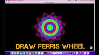 Ferris Wheel 🎡 Turtle drawing | Python Turtle Graphics | Pycharm | Turtle