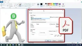 Using Microsoft Paint  How to Save Image File as a PDF File on Windows PC