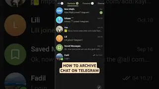 How to Archive Chat on Telegram