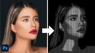 text portrait effect in photoshop whit Posterize adjusments | photoshop tutorial