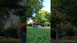 Yoga session. Pashimottanasana. | Занятие Йогой на Природе. Пашчимотанасана- Движение на Запад. 🧘‍♀️