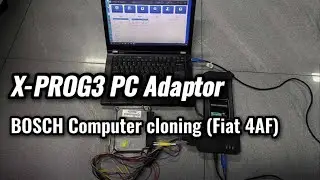 Launch X431 X-Prog3 with PC Adapter Clone FIAT 4F on Bench- launchx431.fr