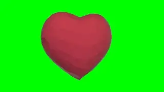 Green screen heart effect