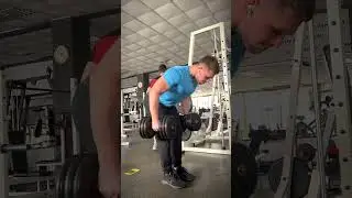Bent over two dumbbell rows