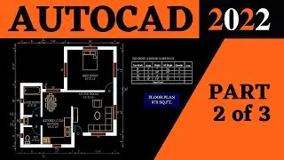 Making a simple floor plan in AutoCAD: Part 3 of 4 || AutoCAD 2025 tutorial for beginners