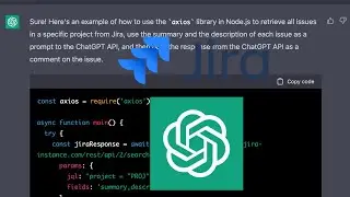 Send Jira issues to ChatGPT and save the response as a comment