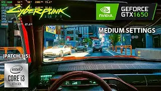 Cyberpunk 2077 | GTX 1650 GDDR6 + I3 10100F | (1080p, Medium Settings) PATCH 1.5