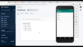 How to retrieve data from Firebase Realtime database to a Listview. Android Studio Tutorial