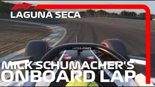 F1 2021 Mick Schumacher Haas Onboard | F1 2021 Onboard Laguna Seca Haas Private Test | Assetto Corsa