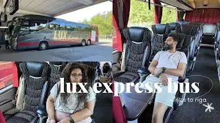 Lux Express Lounge Bus Premium Class From Vilnius to Riga / Nishi V