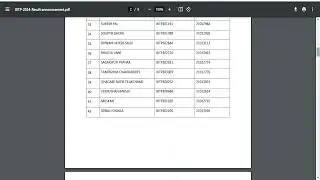 DBT BITP 2024 Results released!!Check Now!!Cut off Released!!