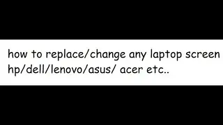 how to replace laptop screen 2023 ( @ALLLAPTOPSOLUTION. )